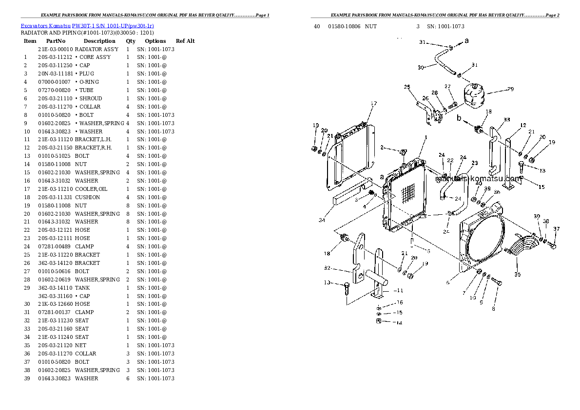 Protected: PW30T-1 S/N 1001-UP Partsbook