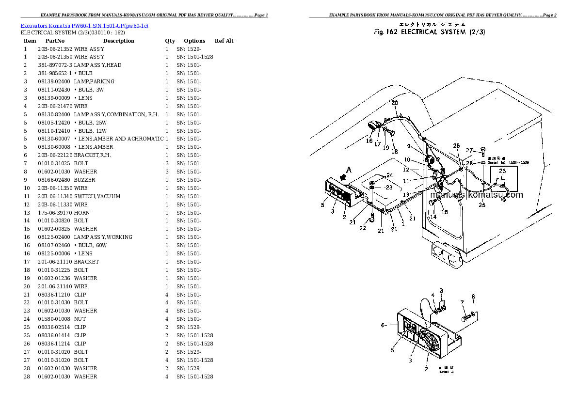 Protected: PW60-1 S/N 1501-UP Partsbook