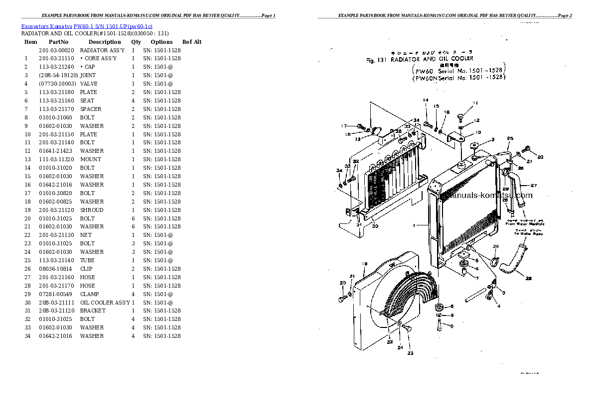 Protected: PW60-1 S/N 1501-UP Partsbook
