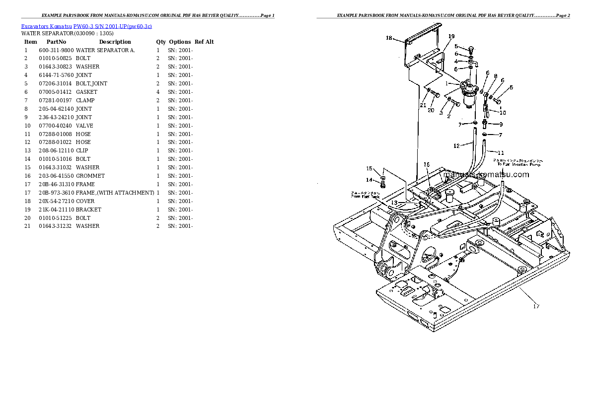 Protected: PW60-3 S/N 2001-UP Partsbook