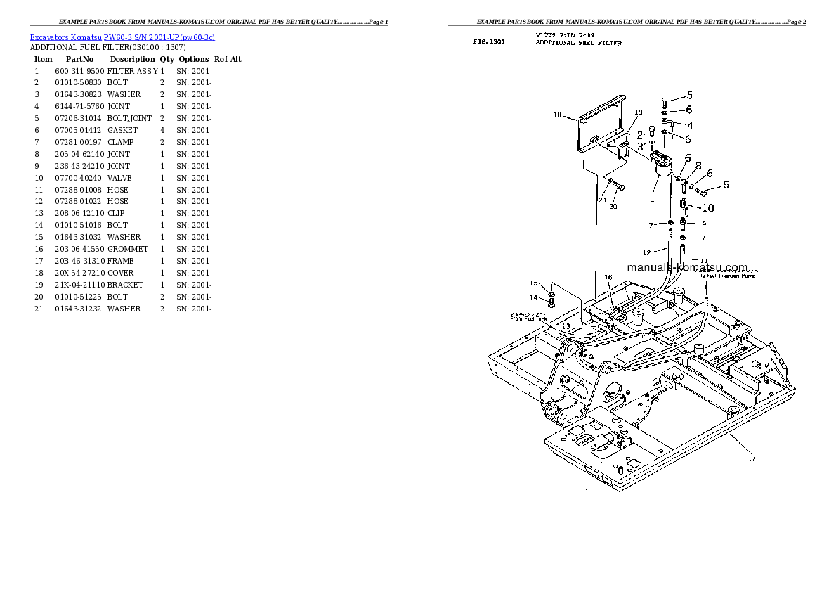 Protected: PW60-3 S/N 2001-UP Partsbook