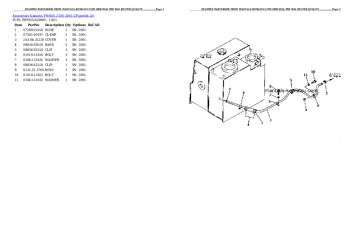 Protected: PW60S-3 S/N 2001-UP Partsbook