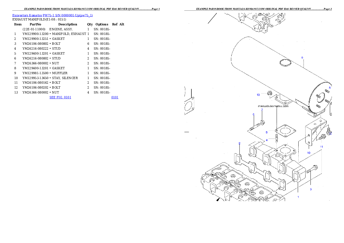 Protected: PW75-1 S/N 0000001-Up Partsbook