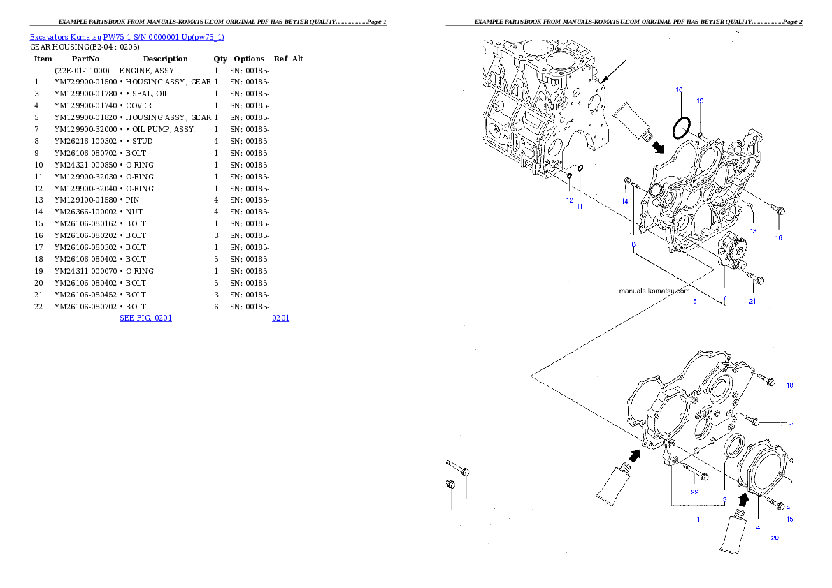 Protected: PW75-1 S/N 0000001-Up Partsbook