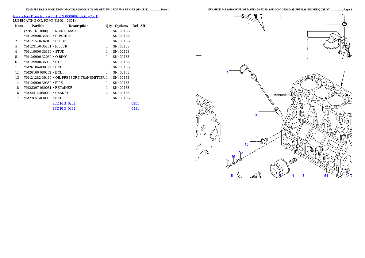 Protected: PW75-1 S/N 0000001-Up Partsbook