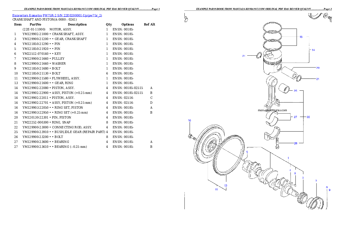 Protected: PW75R-2 S/N 22E0200001-Up Partsbook