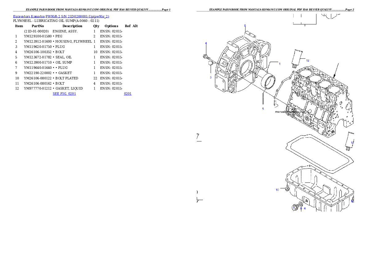 Protected: PW95R-2 S/N 21D0200001-Up Partsbook