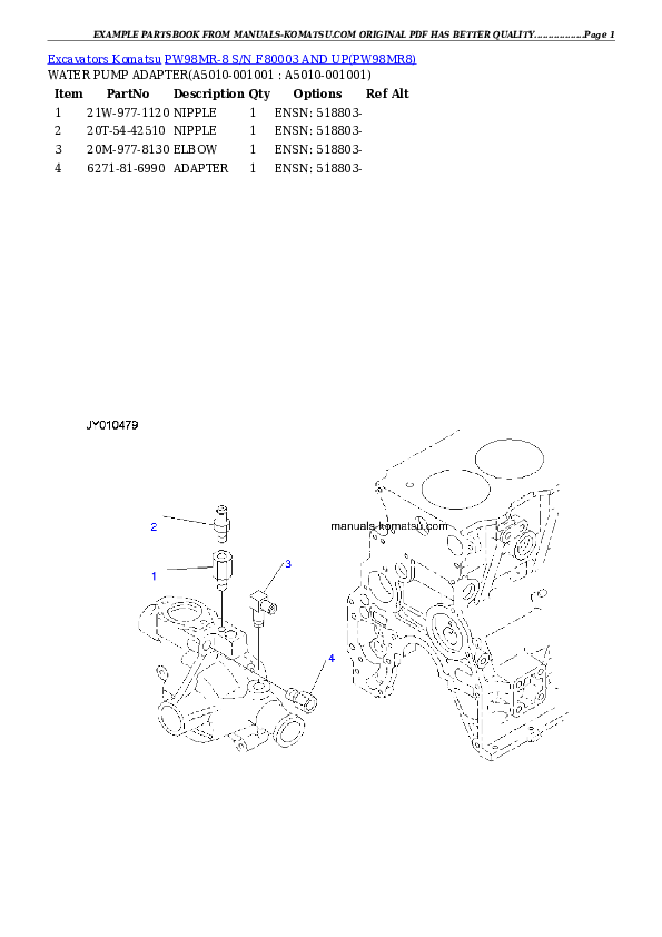Protected: PW98MR-8 S/N F80003 AND UP Partsbook