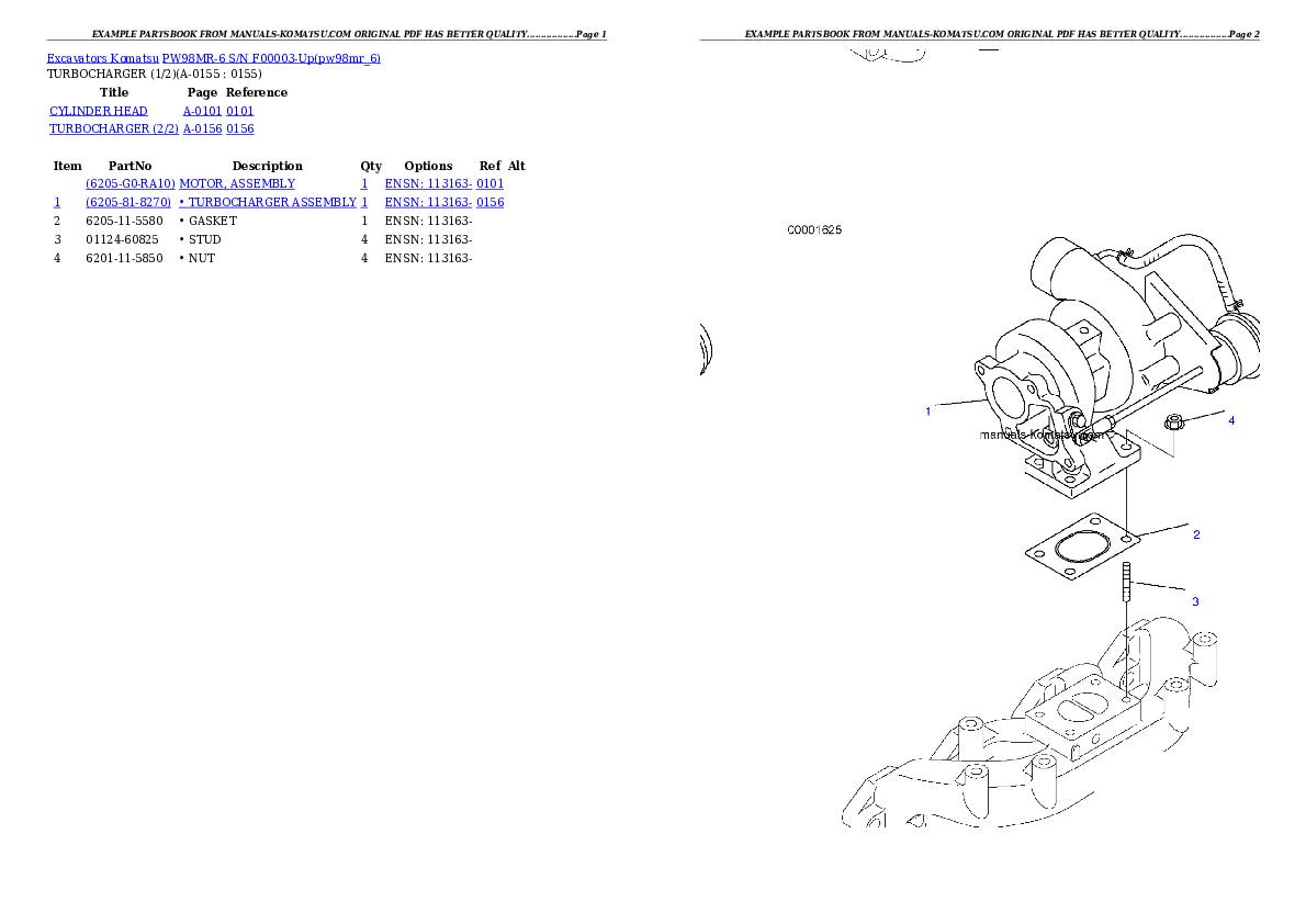 Protected: PW98MR-6 S/N F00003-Up Partsbook