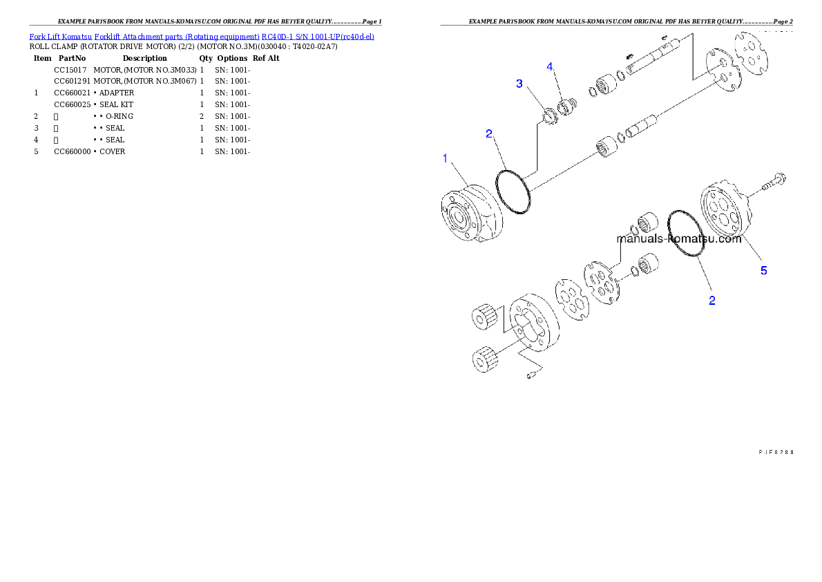 Protected: RC40D-1 S/N 1001-UP Partsbook