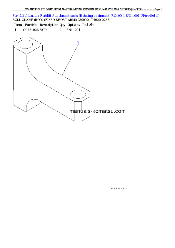 Protected: RC40D-1 S/N 1001-UP Partsbook