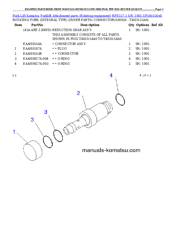Protected: RFE157-1 S/N 1001-UP Partsbook