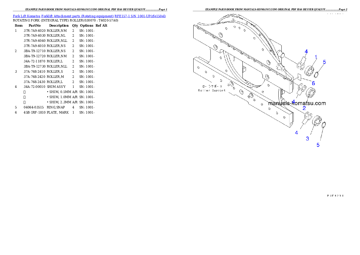 Protected: RFE157-1 S/N 1001-UP Partsbook