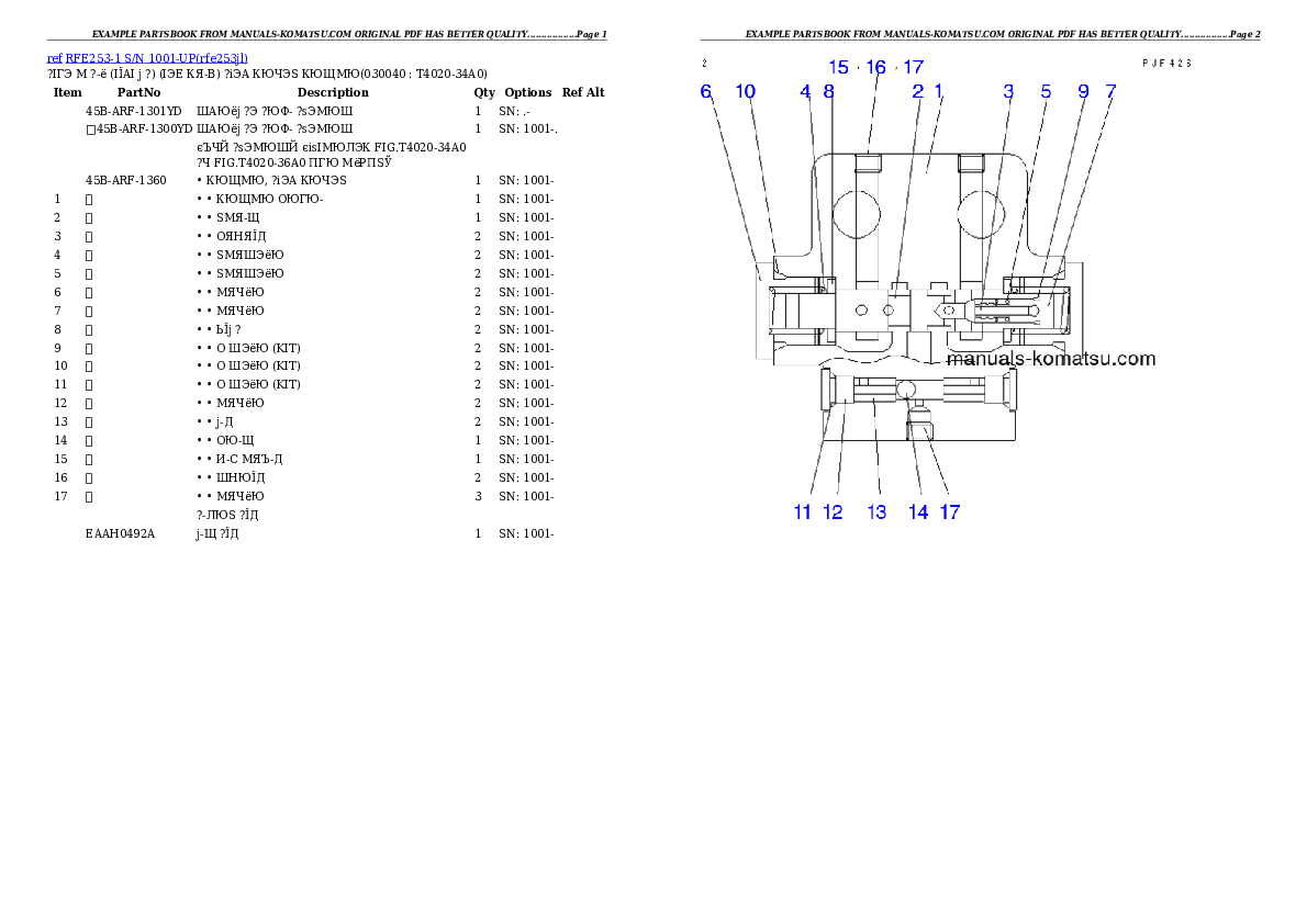 Protected: RFE253-1 S/N 1001-UP Partsbook
