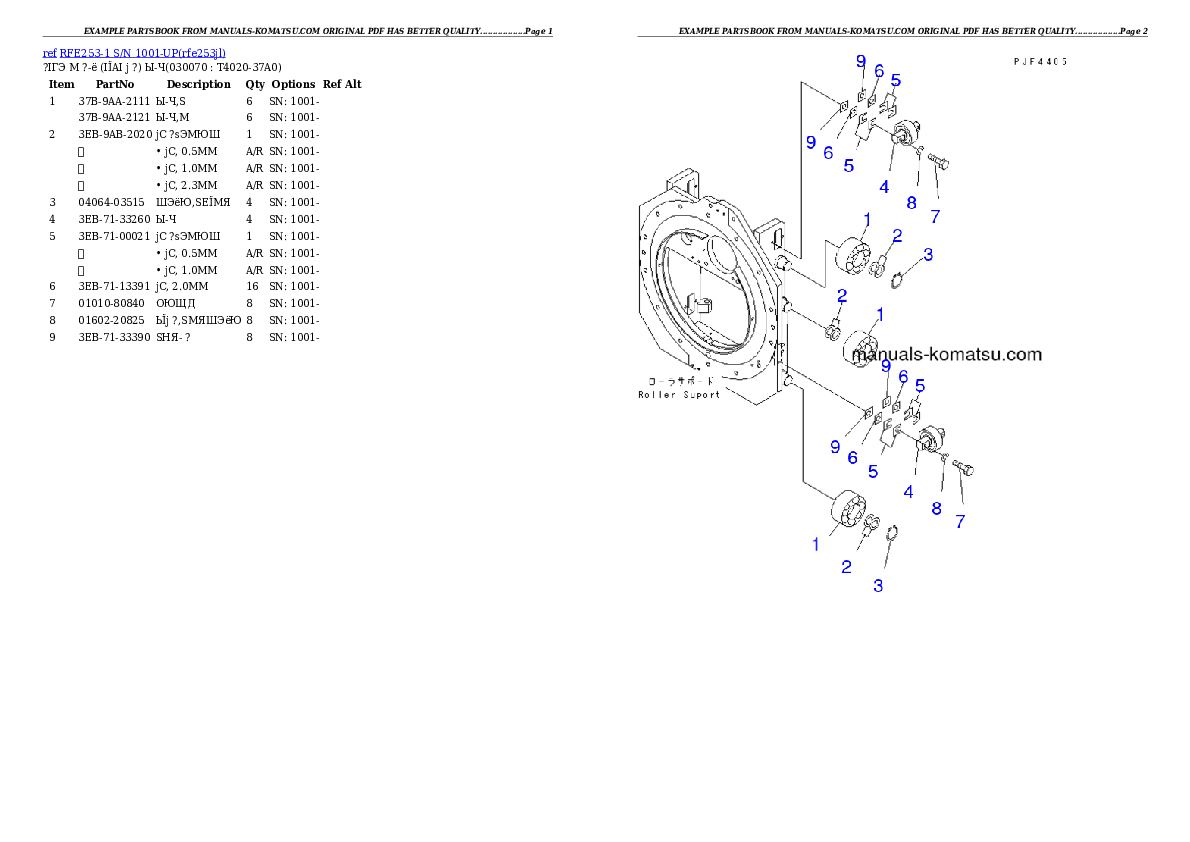 Protected: RFE253-1 S/N 1001-UP Partsbook