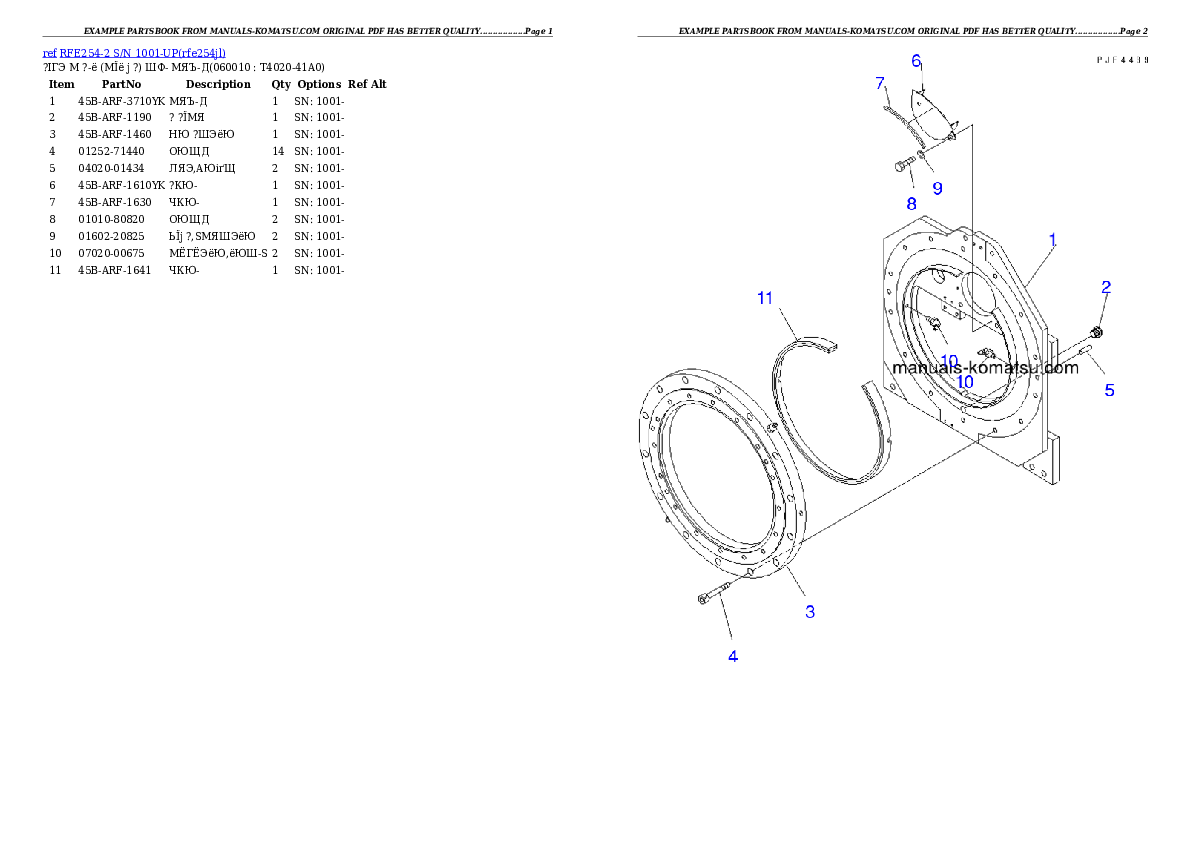 Protected: RFE254-2 S/N 1001-UP Partsbook