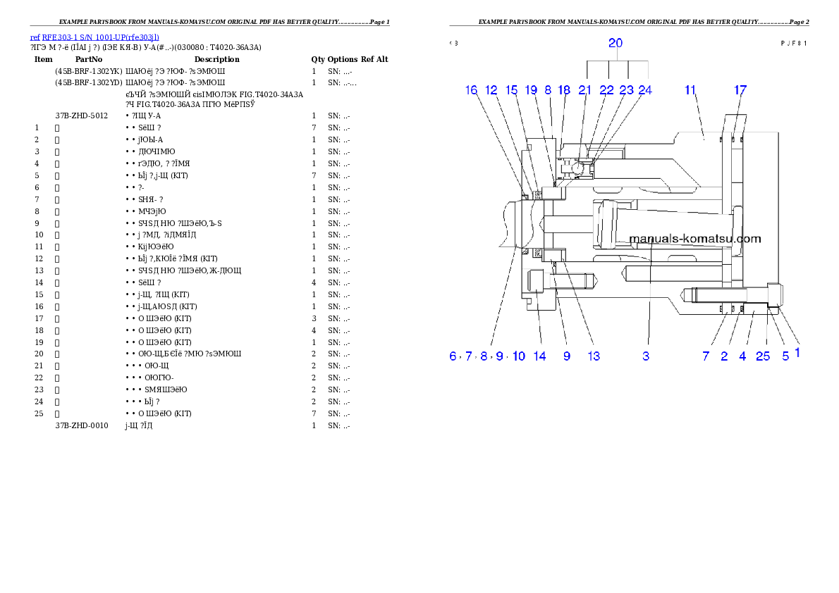 Protected: RFE303-1 S/N 1001-UP Partsbook