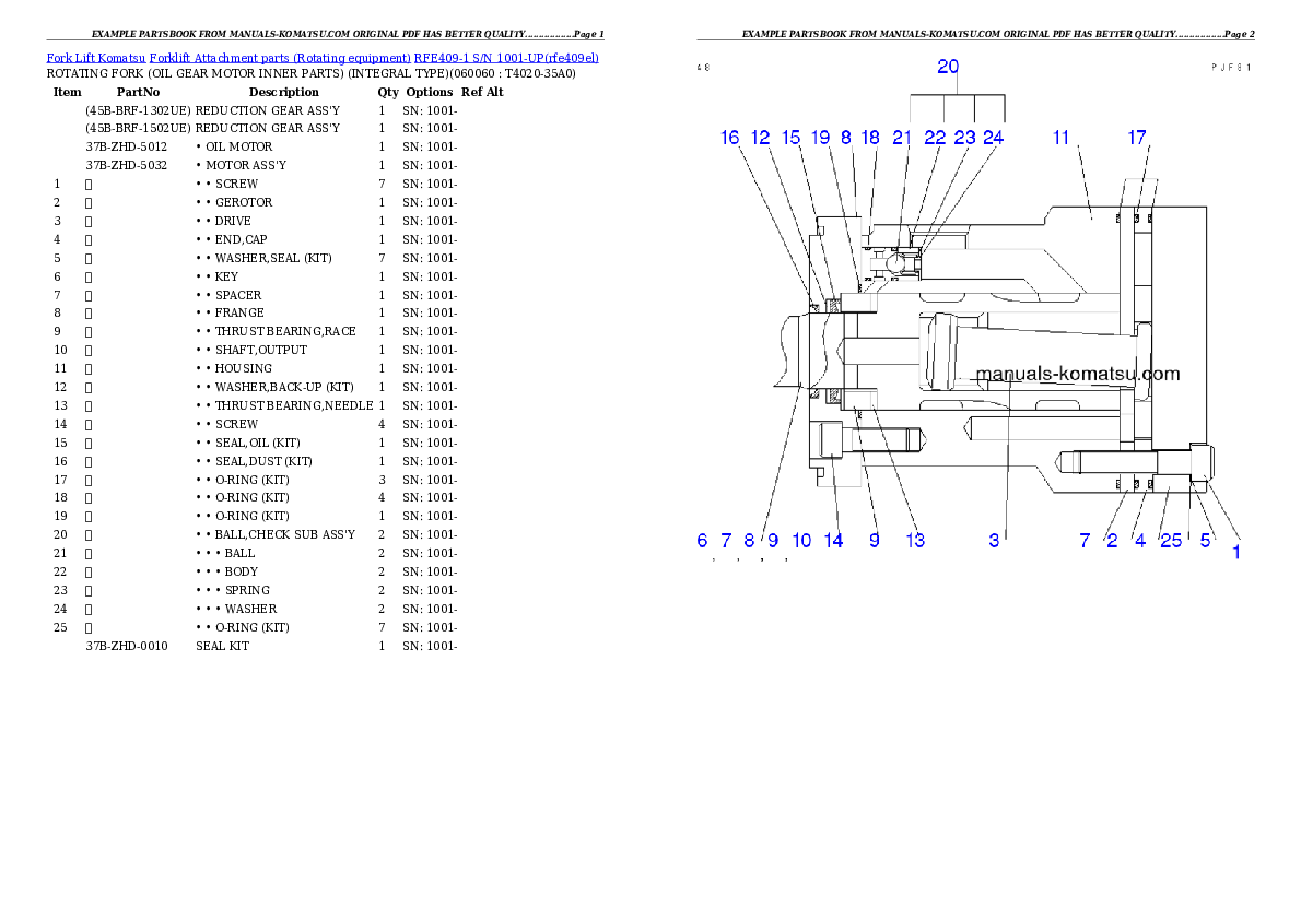 Protected: RFE409-1 S/N 1001-UP Partsbook