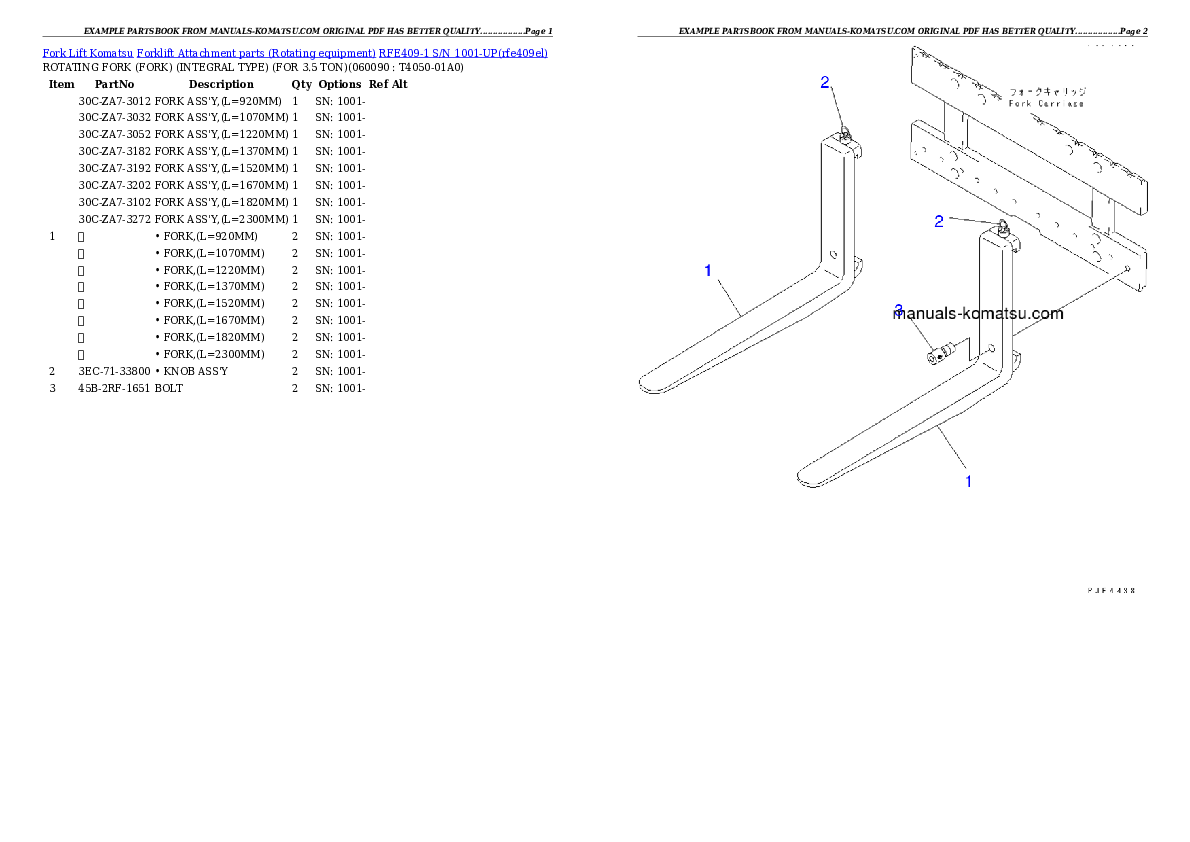 Protected: RFE409-1 S/N 1001-UP Partsbook
