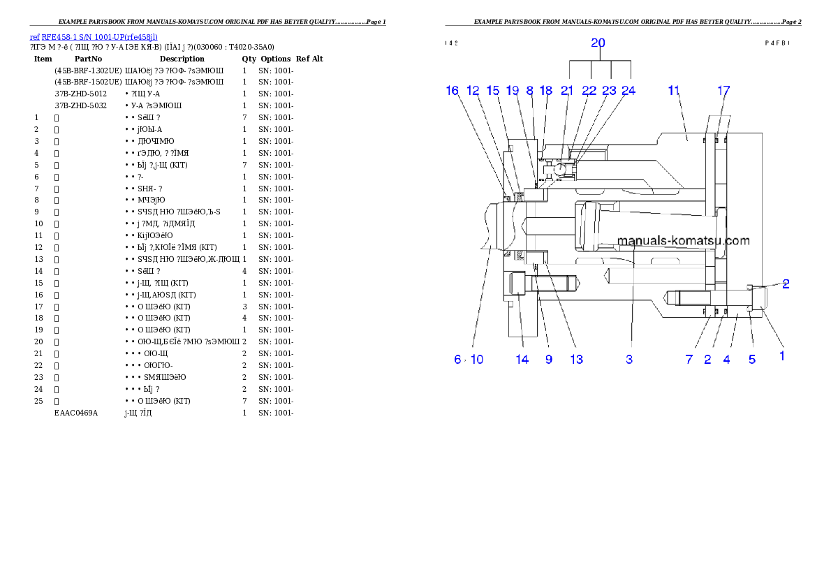 Protected: RFE458-1 S/N 1001-UP Partsbook
