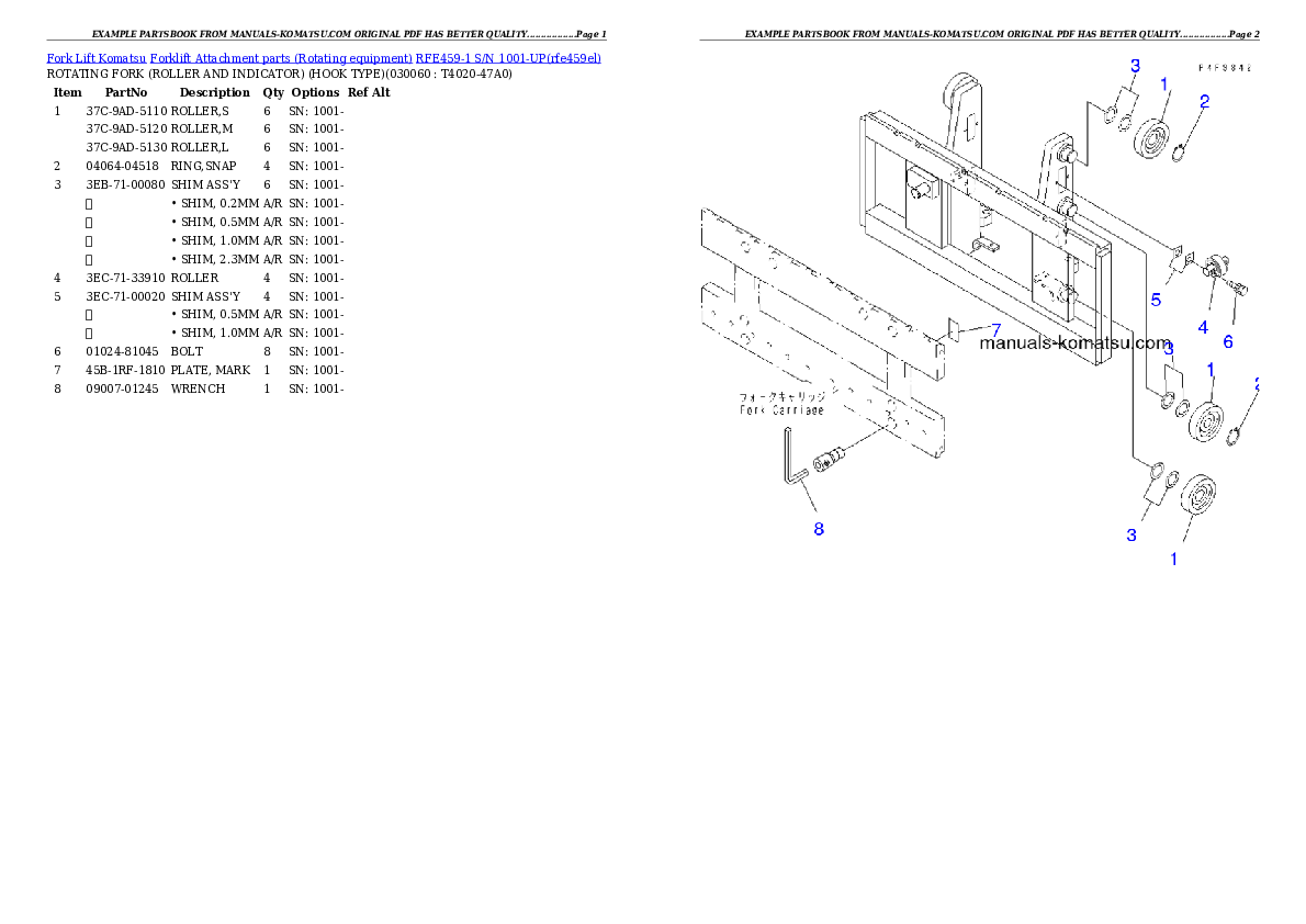 Protected: RFE459-1 S/N 1001-UP Partsbook