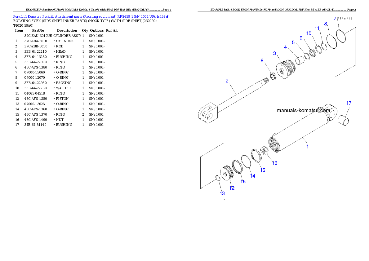 Protected: RFS459-1 S/N 1001-UP Partsbook