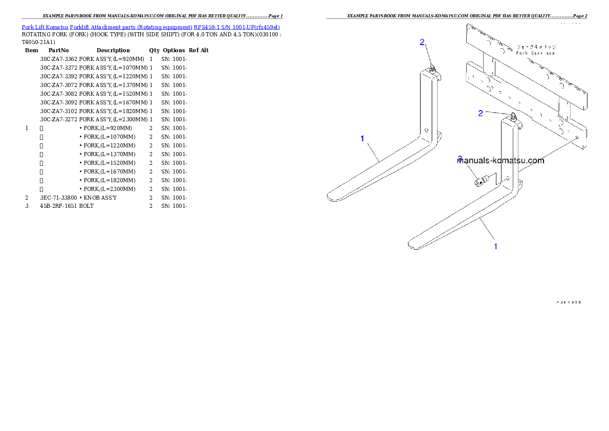 Protected: RFS459-1 S/N 1001-UP Partsbook
