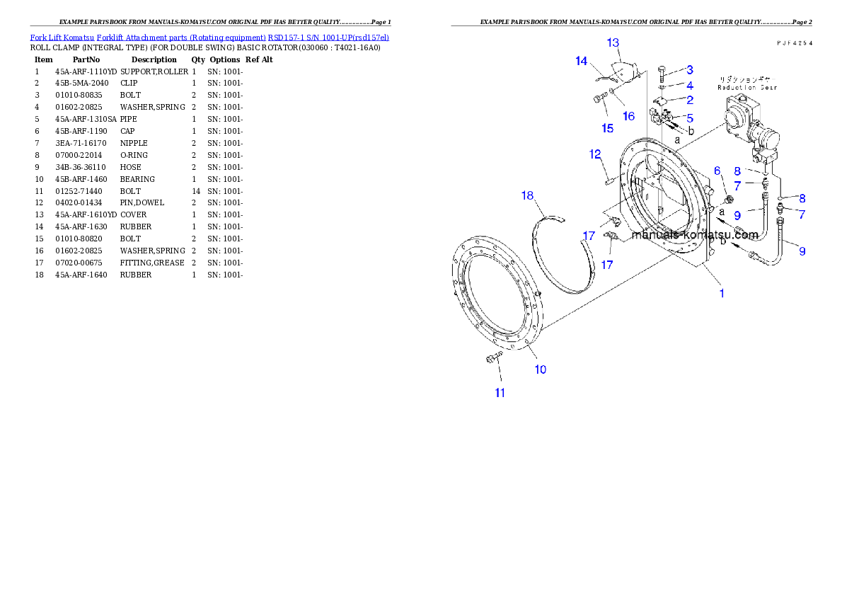 Protected: RSD157-1 S/N 1001-UP Partsbook
