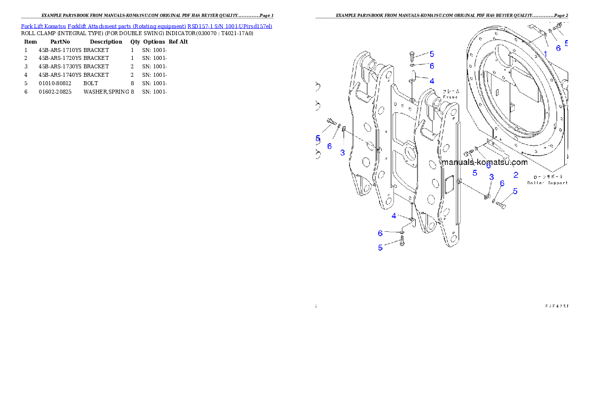 Protected: RSD157-1 S/N 1001-UP Partsbook