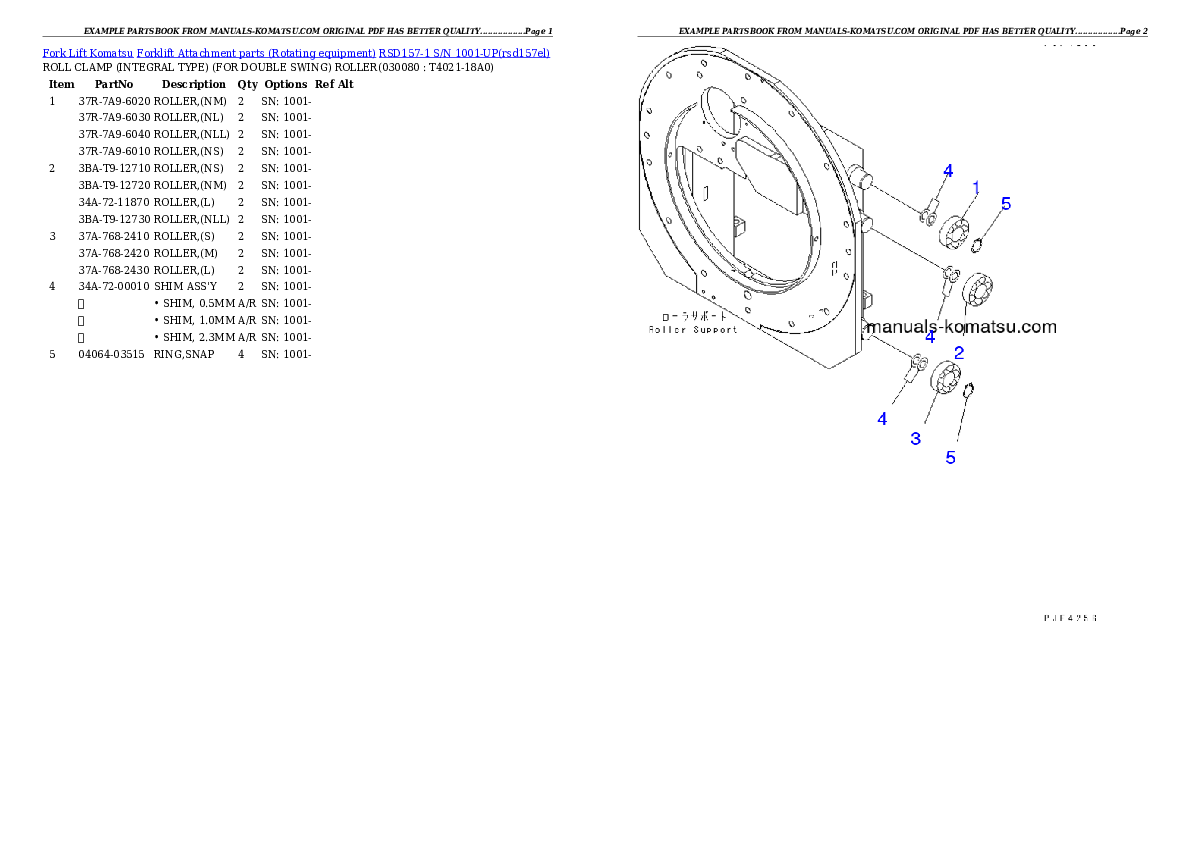 Protected: RSD157-1 S/N 1001-UP Partsbook