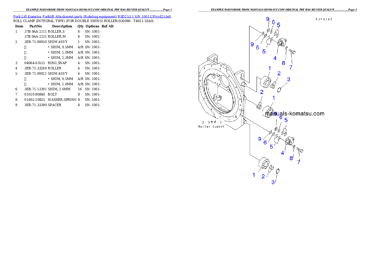 Protected: RSD253-1 S/N 1001-UP Partsbook