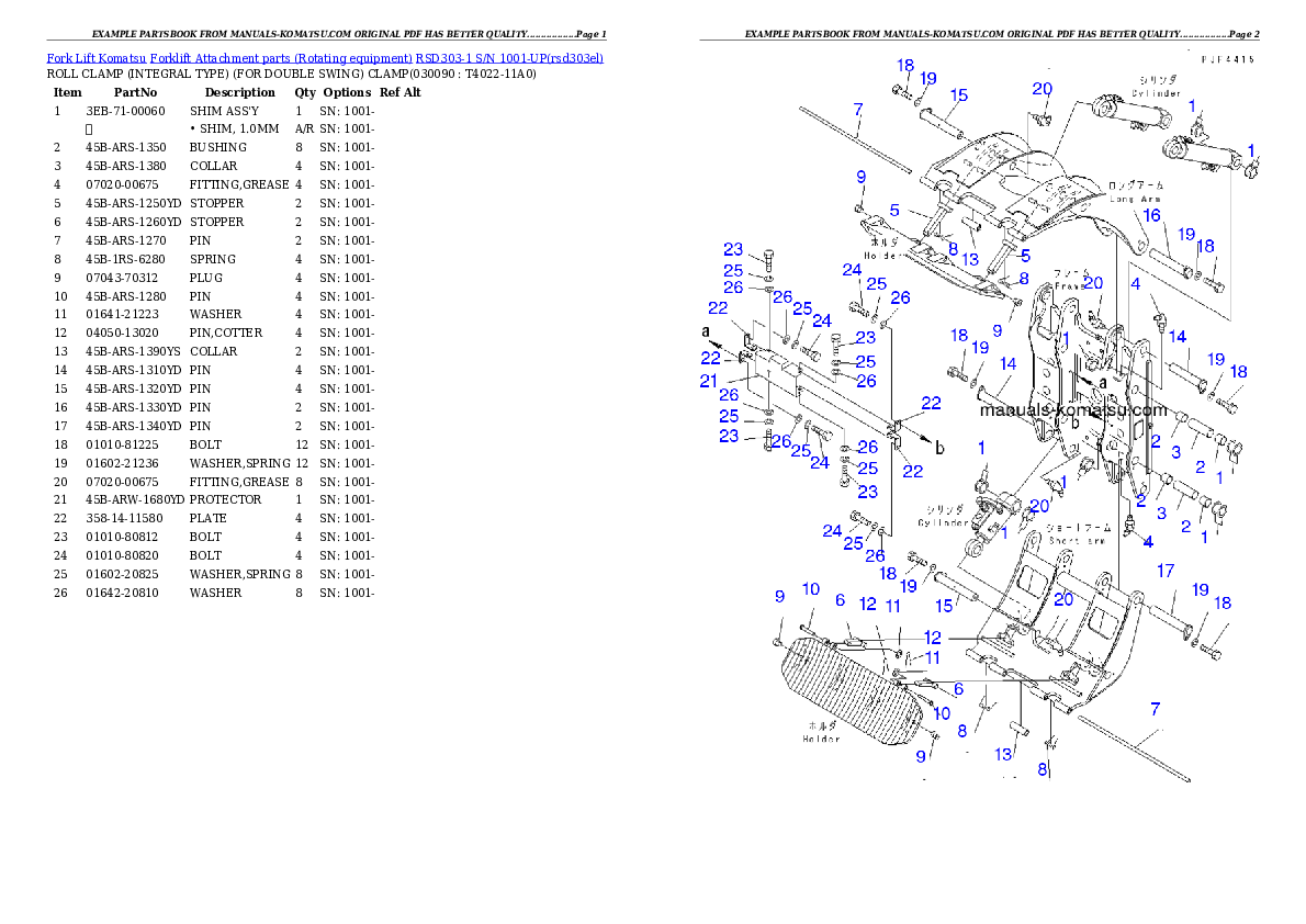 Protected: RSD303-1 S/N 1001-UP Partsbook