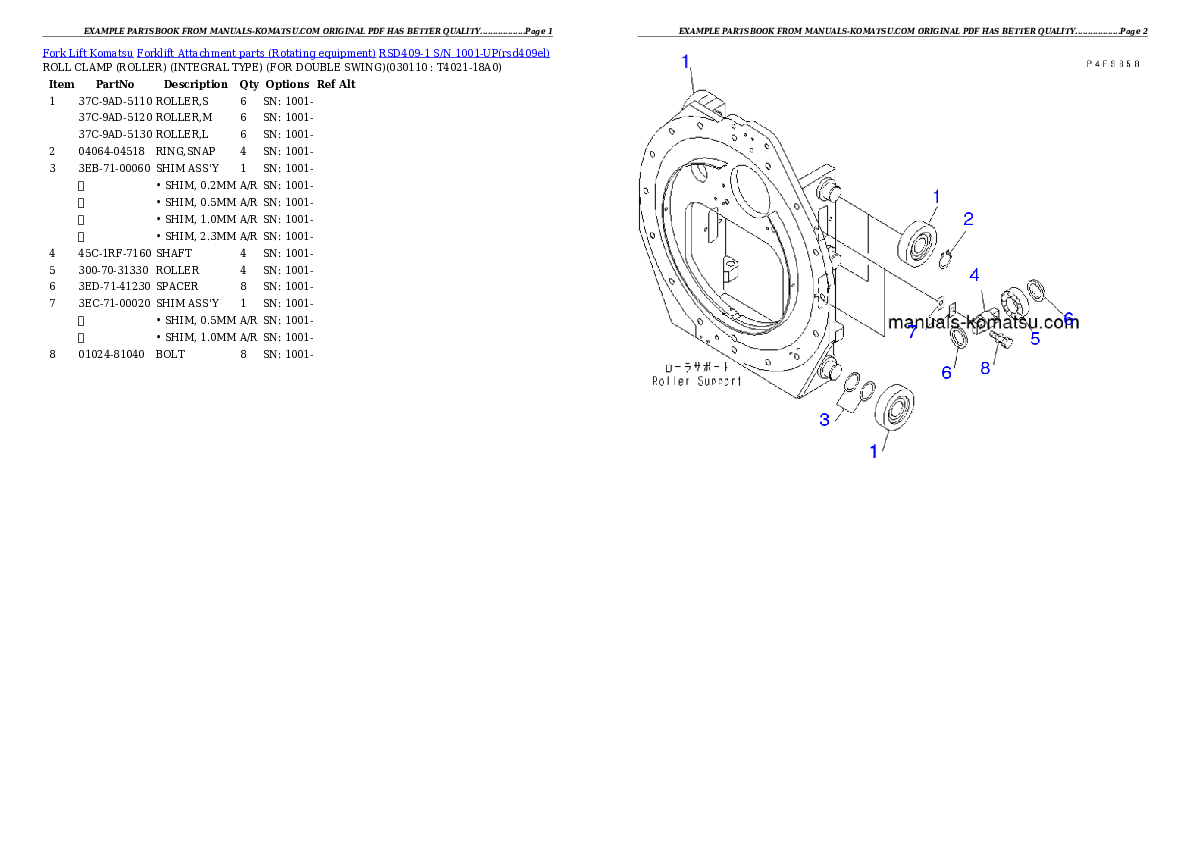 Protected: RSD409-1 S/N 1001-UP Partsbook