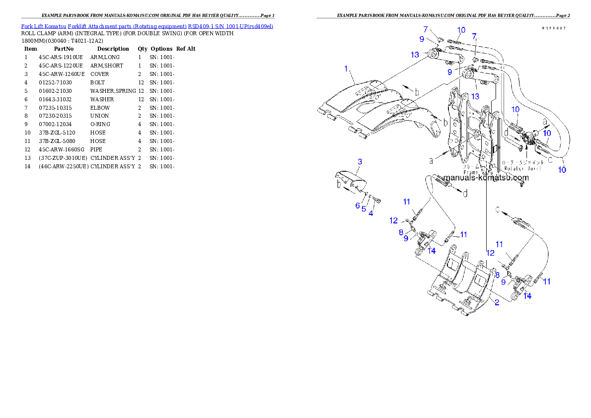 Protected: RSD409-1 S/N 1001-UP Partsbook