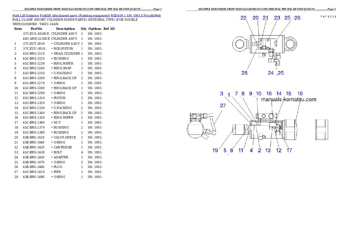Protected: RSD409-1 S/N 1001-UP Partsbook