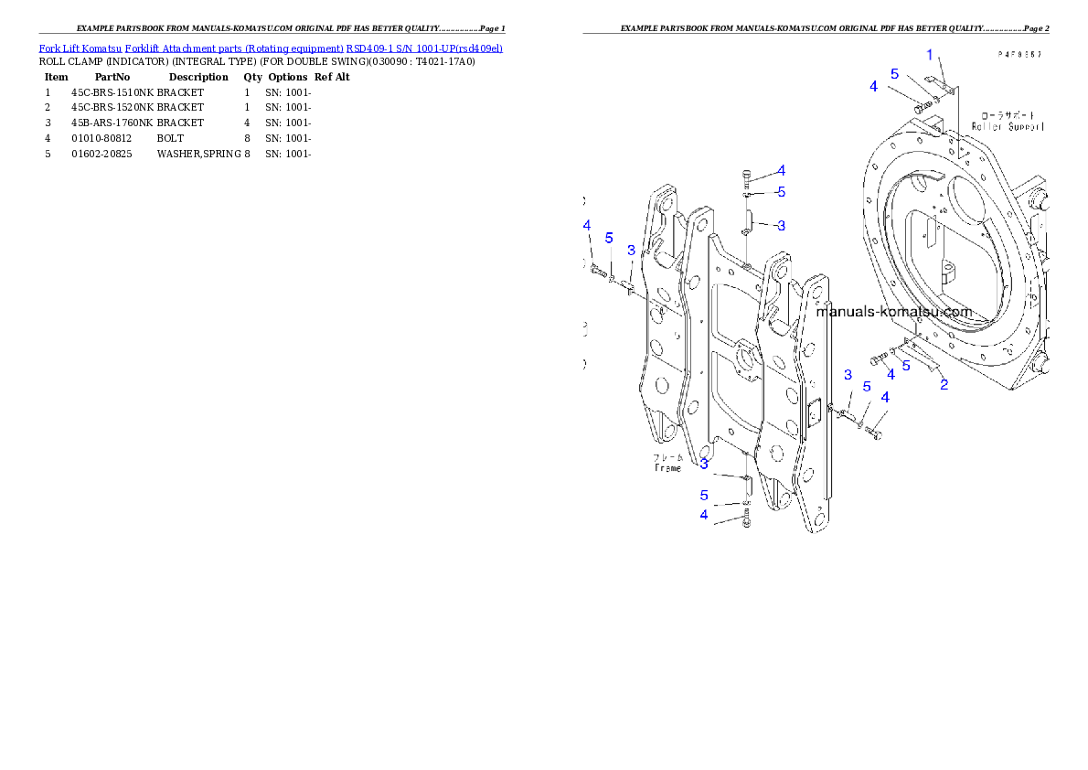 Protected: RSD409-1 S/N 1001-UP Partsbook
