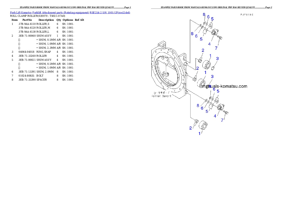 Protected: RSE254-2 S/N 1001-UP Partsbook