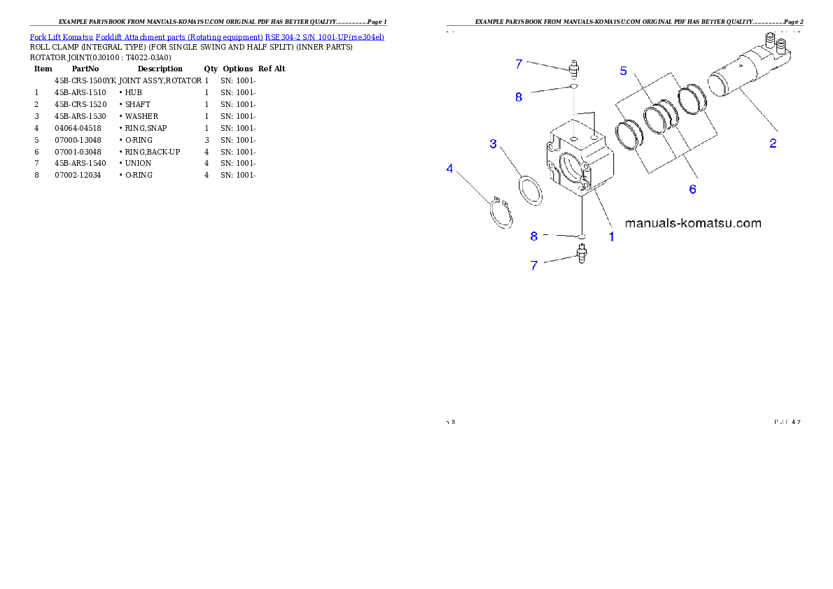 Protected: RSE304-2 S/N 1001-UP Partsbook