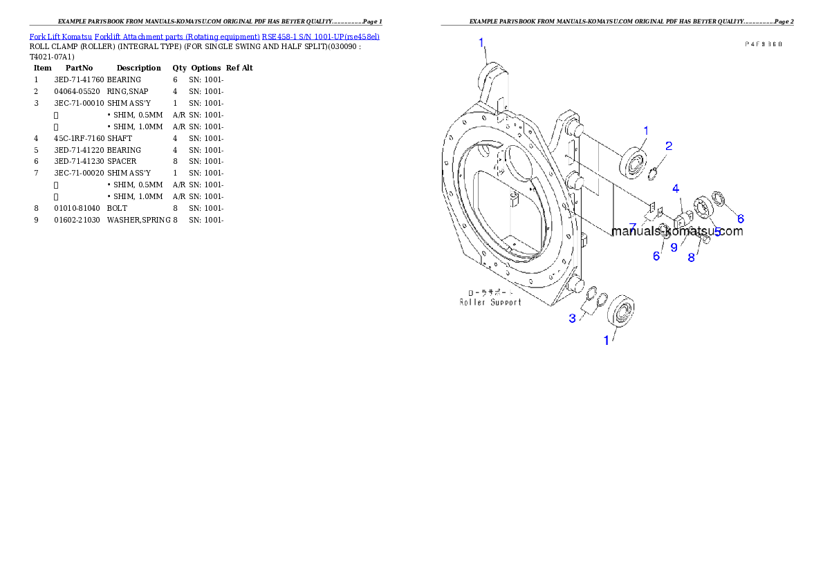 Protected: RSE458-1 S/N 1001-UP Partsbook