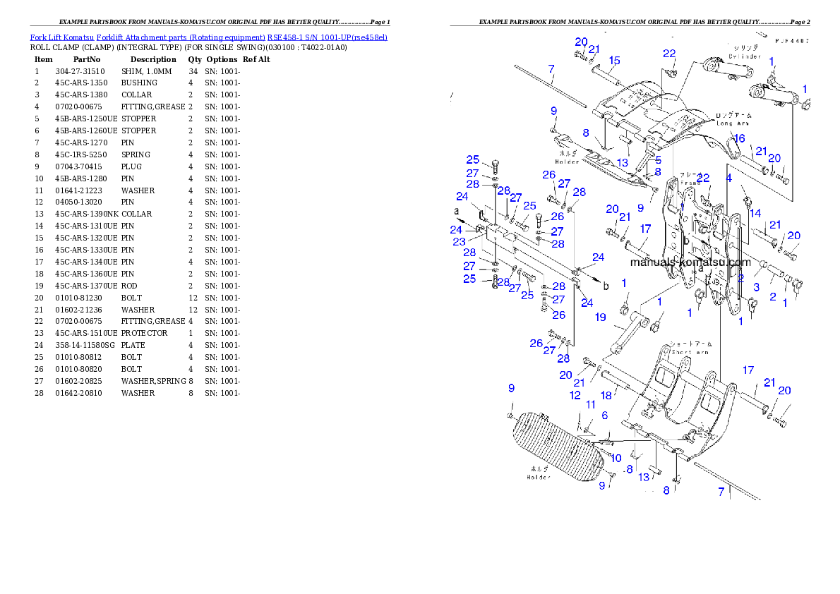 Protected: RSE458-1 S/N 1001-UP Partsbook