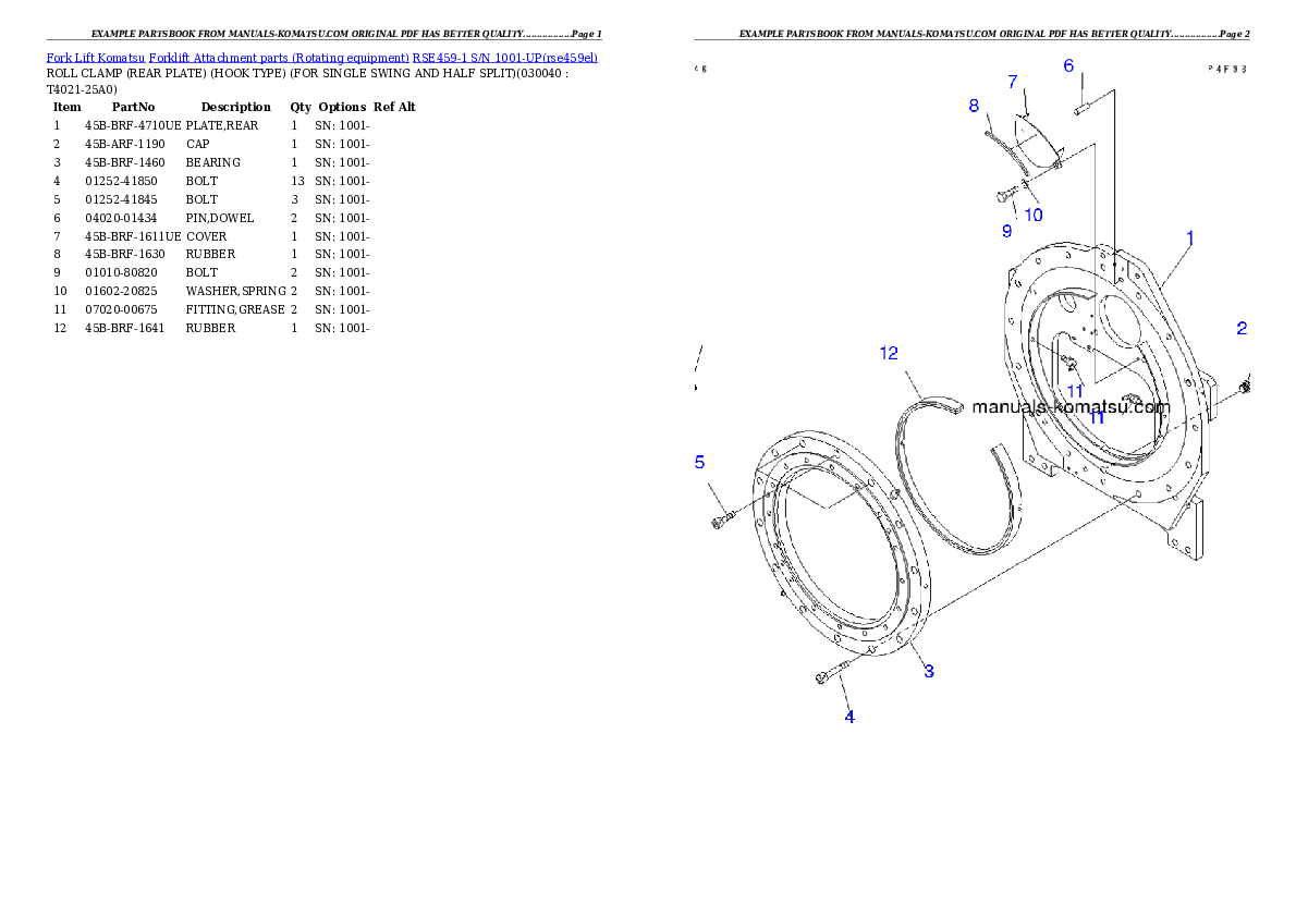 Protected: RSE459-1 S/N 1001-UP Partsbook