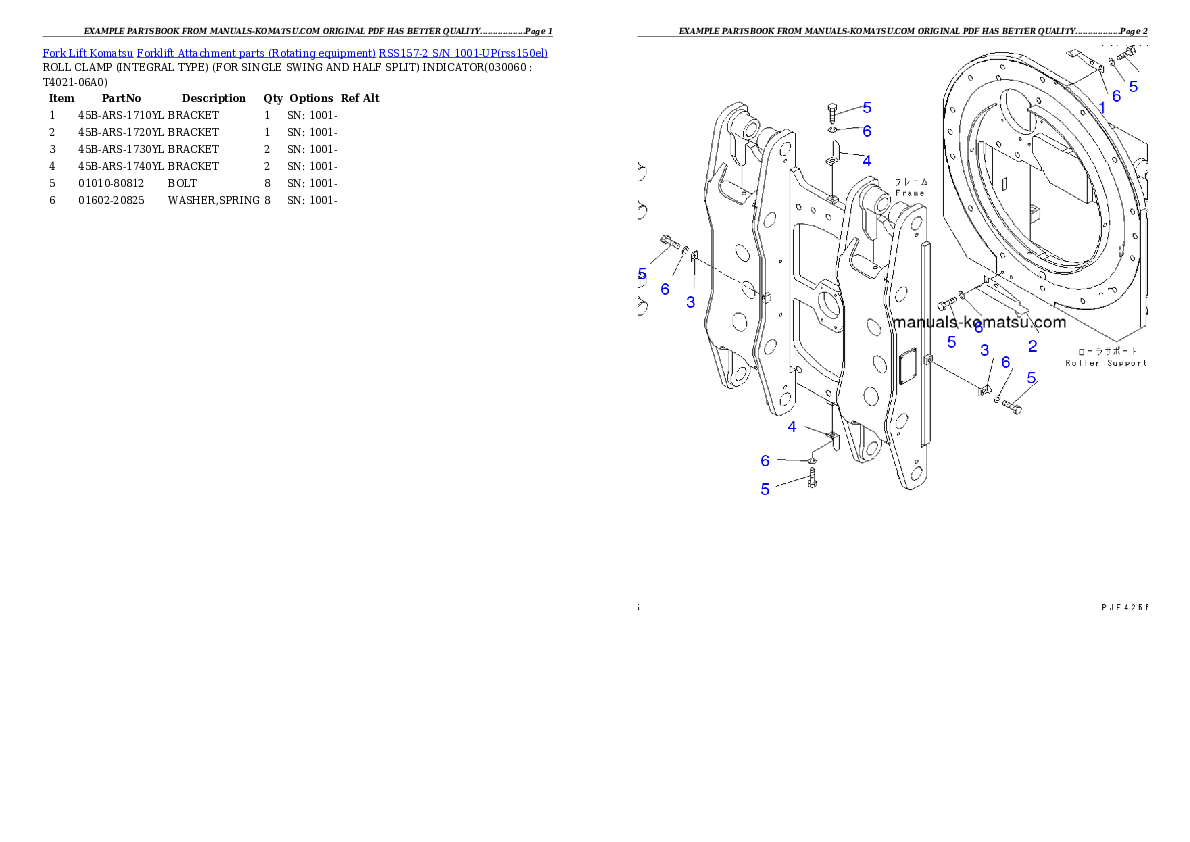 Protected: RSS157-2 S/N 1001-UP Partsbook