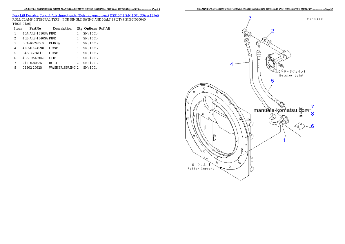 Protected: RSS157-1 S/N 1001-UP Partsbook