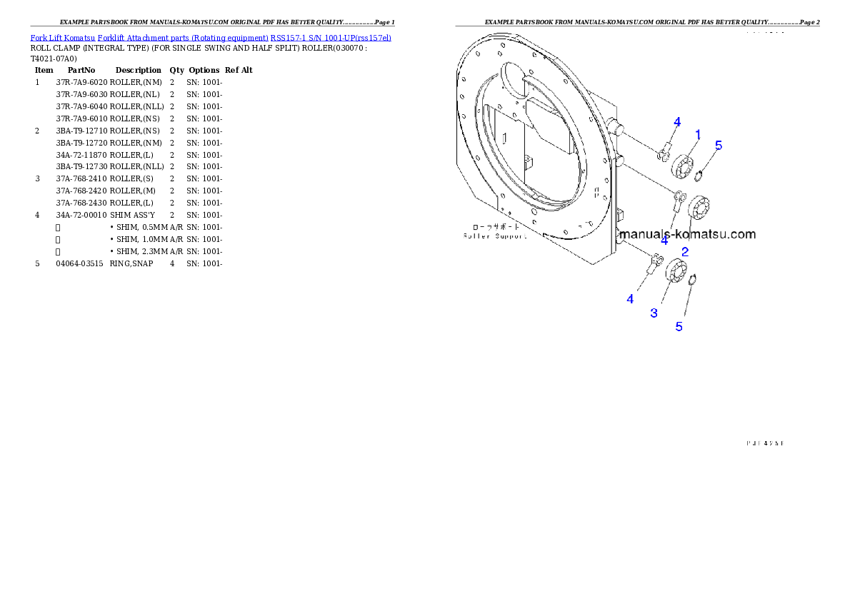 Protected: RSS157-1 S/N 1001-UP Partsbook