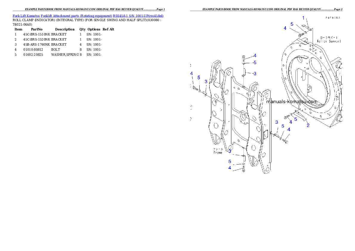 Protected: RSS458-1 S/N 1001-UP Partsbook