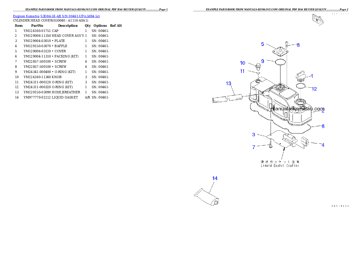 Protected: S3D84-5X-AB S/N 00461-UP Partsbook