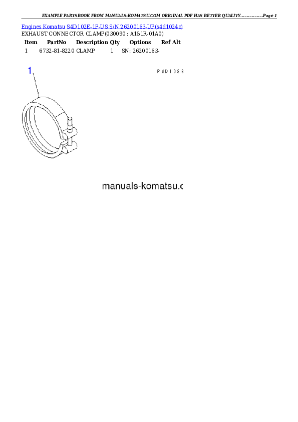Protected: S4D102E-1F-US S/N 26200163-UP Partsbook