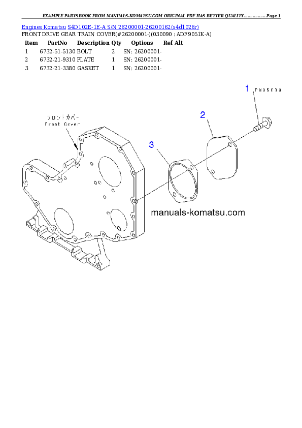 Protected: S4D102E-1E-A S/N 26200001-26200162 Partsbook