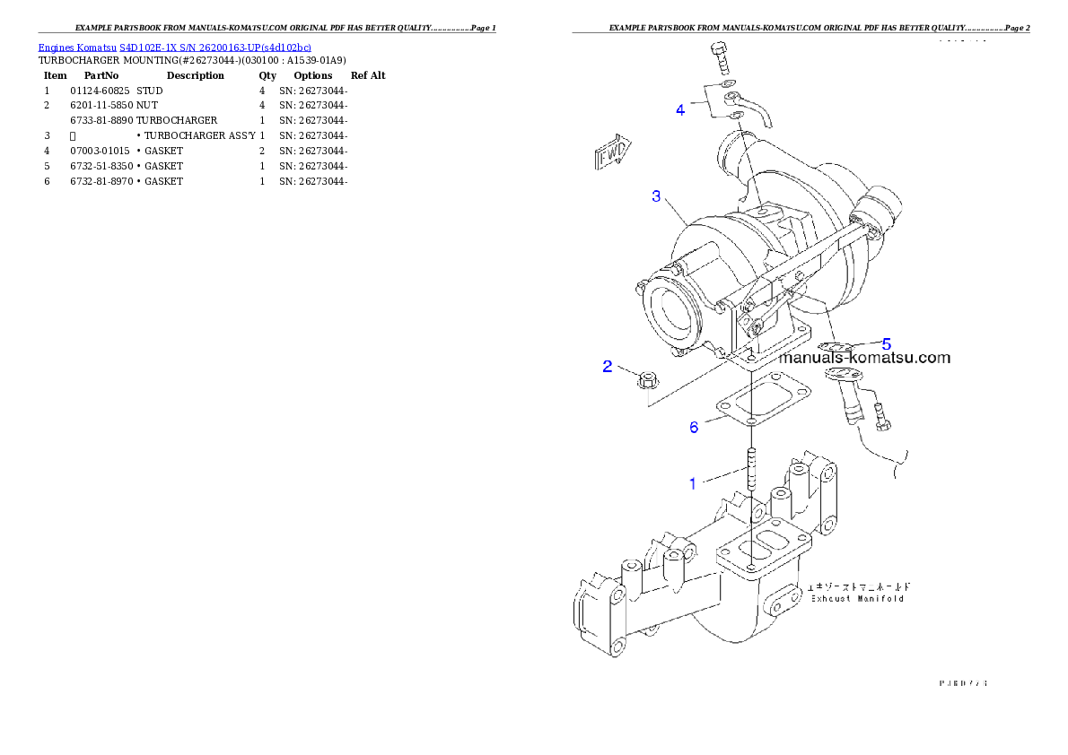 Protected: S4D102E-1X S/N 26200163-UP Partsbook