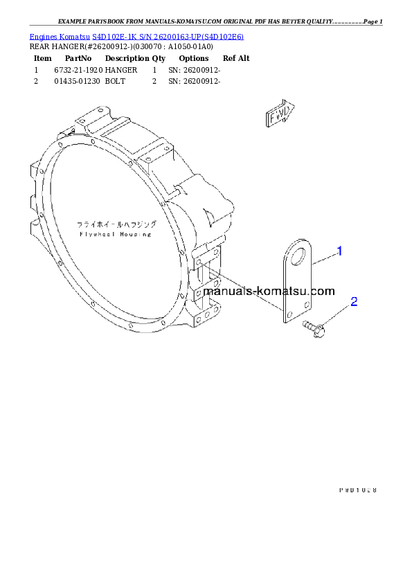 Protected: S4D102E-1K S/N 26200163-UP Partsbook